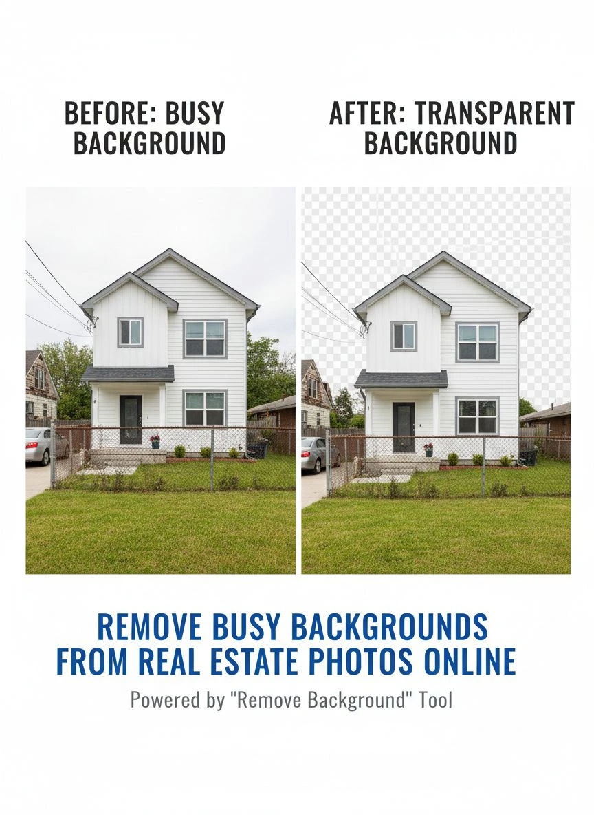 remove busy backgrounds from real estate photos online - Professional Guide